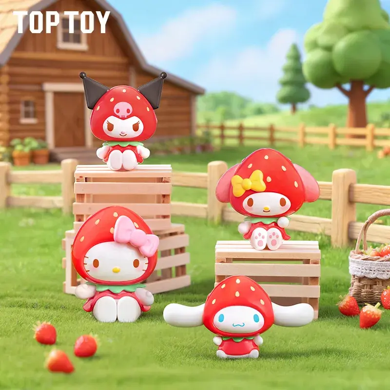 Sanrio Characters Stawberry Candy Series Mini Vinyl Keychain Pendant Blind Box - Image 3