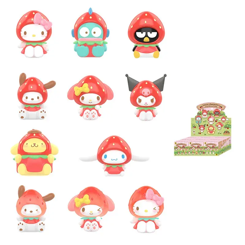 Sanrio Characters Stawberry Candy Series Mini Vinyl Keychain Pendant Blind Box - Image 7