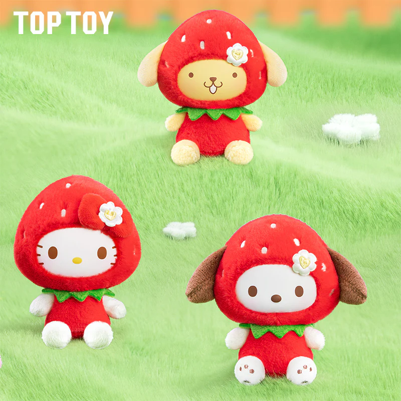 Sanrio Characters Sweet Stawberry Series Plush Keychain Blind Box - Image 5